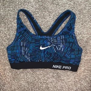 💙 Blue Nike Pro Sorts Bra 💙